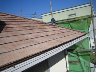 外壁の塗装塗り替え屋根の状況